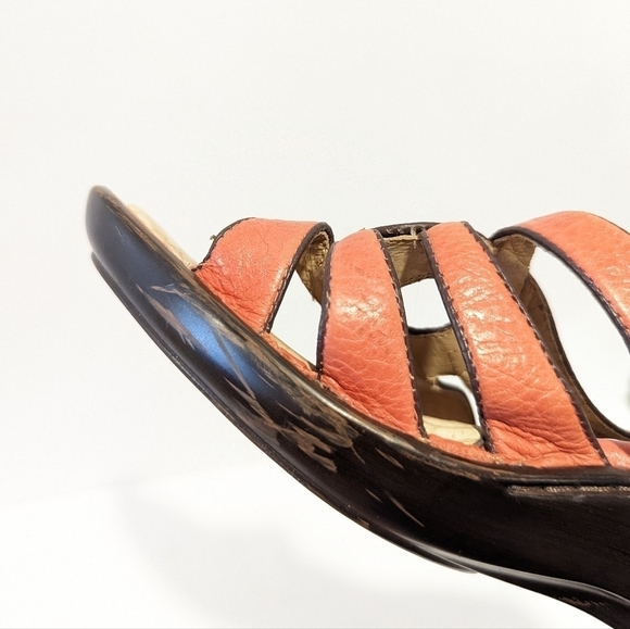 Sofft pink wedge platform leather sandals 8.5 - Picture 10 of 16